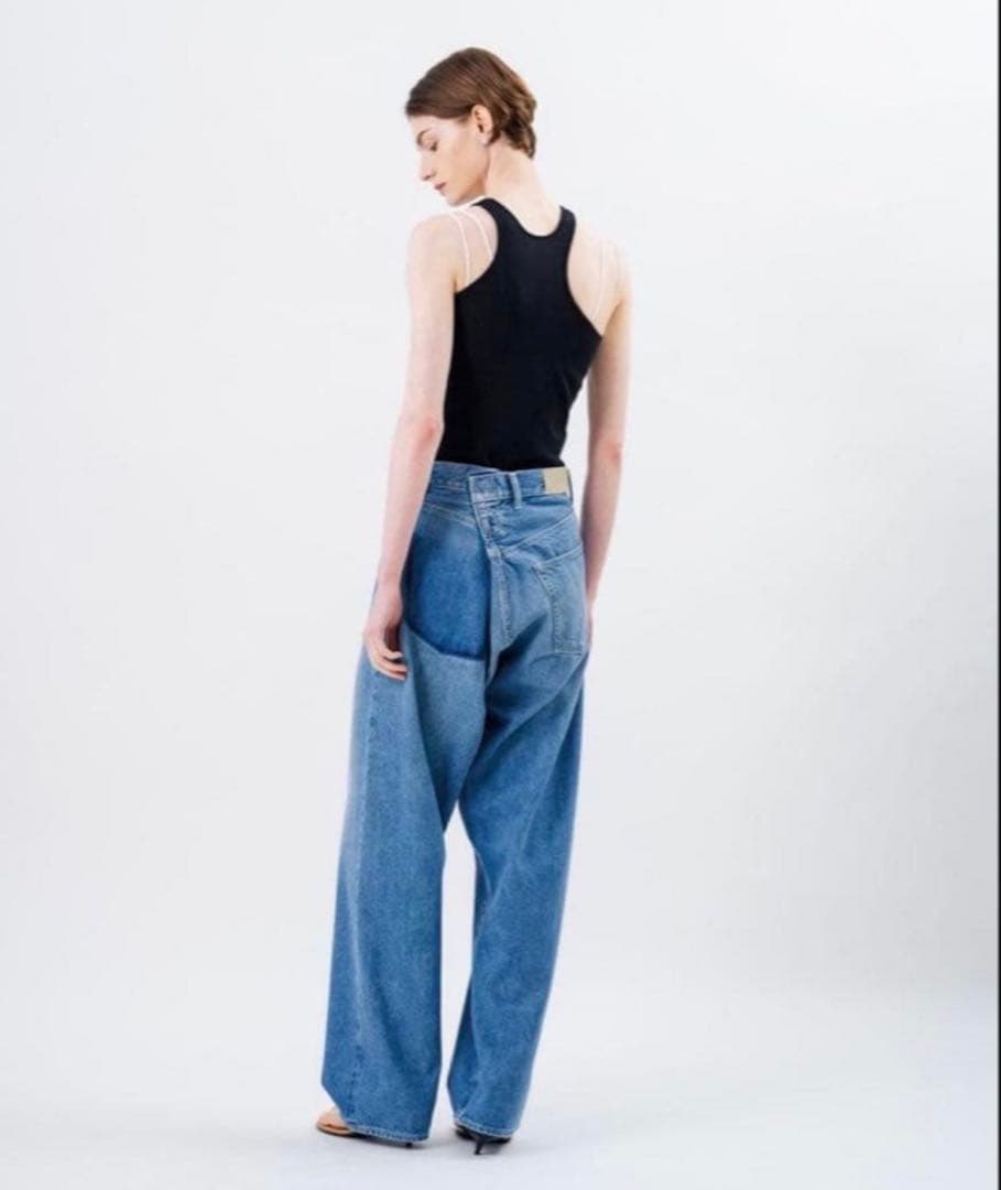 STUNNING LURE KURO iro クロスワイドデニムパンツ