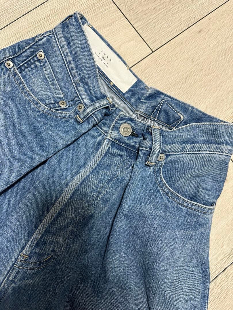 STUNNING LURE KURO iro クロスワイドデニムパンツ