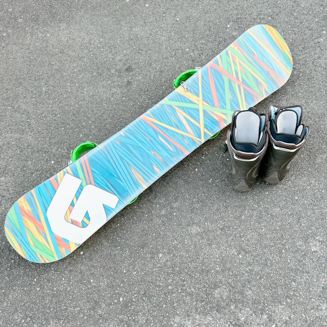 美品 スノーボード BURTON Social 140 セット スノボー 女性