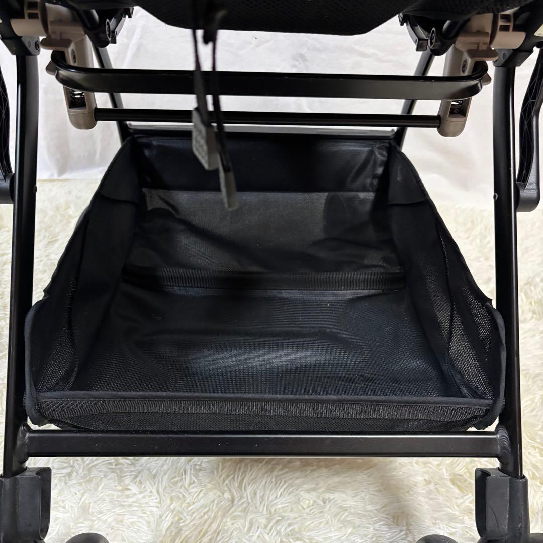 極美品 Aprica オプティアクッショングレイス オニキスブラック ベビーカー