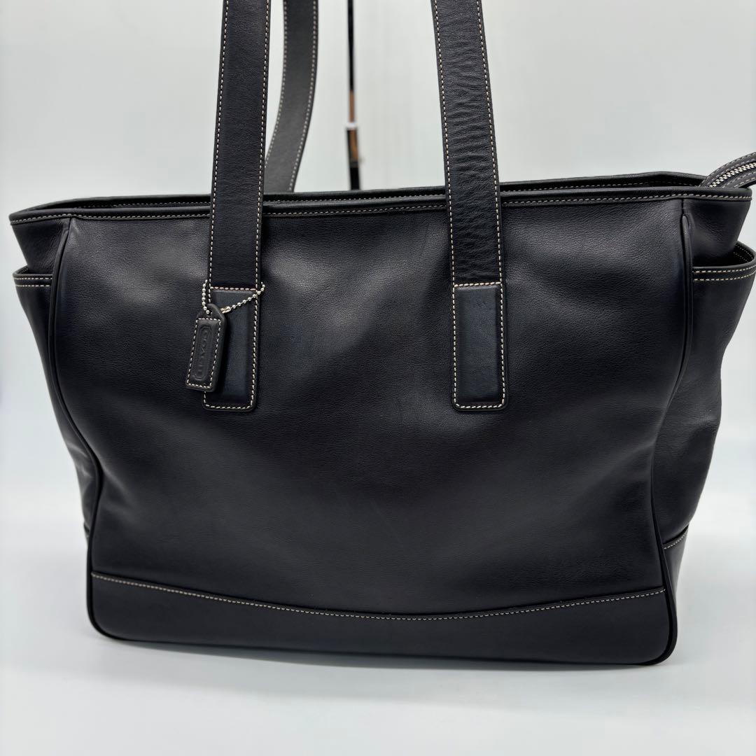 美品✨COACH コーチ レザー マザーズバッグ トートバッグ ブラック