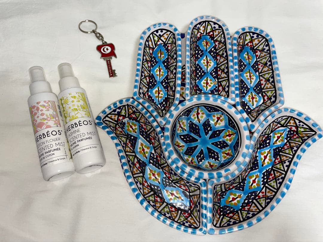 EXPO2025 チュニジア 万博 皿プレート キーホルダー 香水 フレグランス