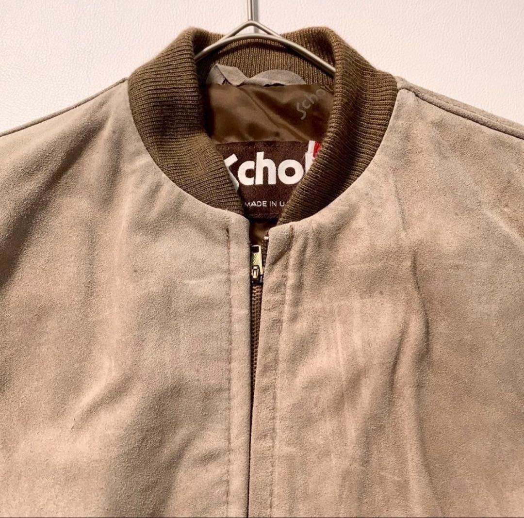 【こむちゃんまん】Schott 327 スエード ボンバージャケット