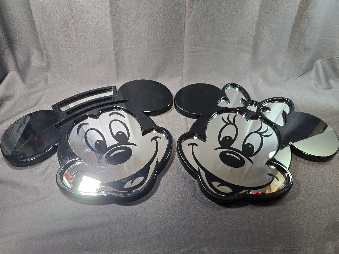 ミッキーマウス ミニーマウス 壁掛け 顔鏡 ウォールミラー 東京ディズニーランド