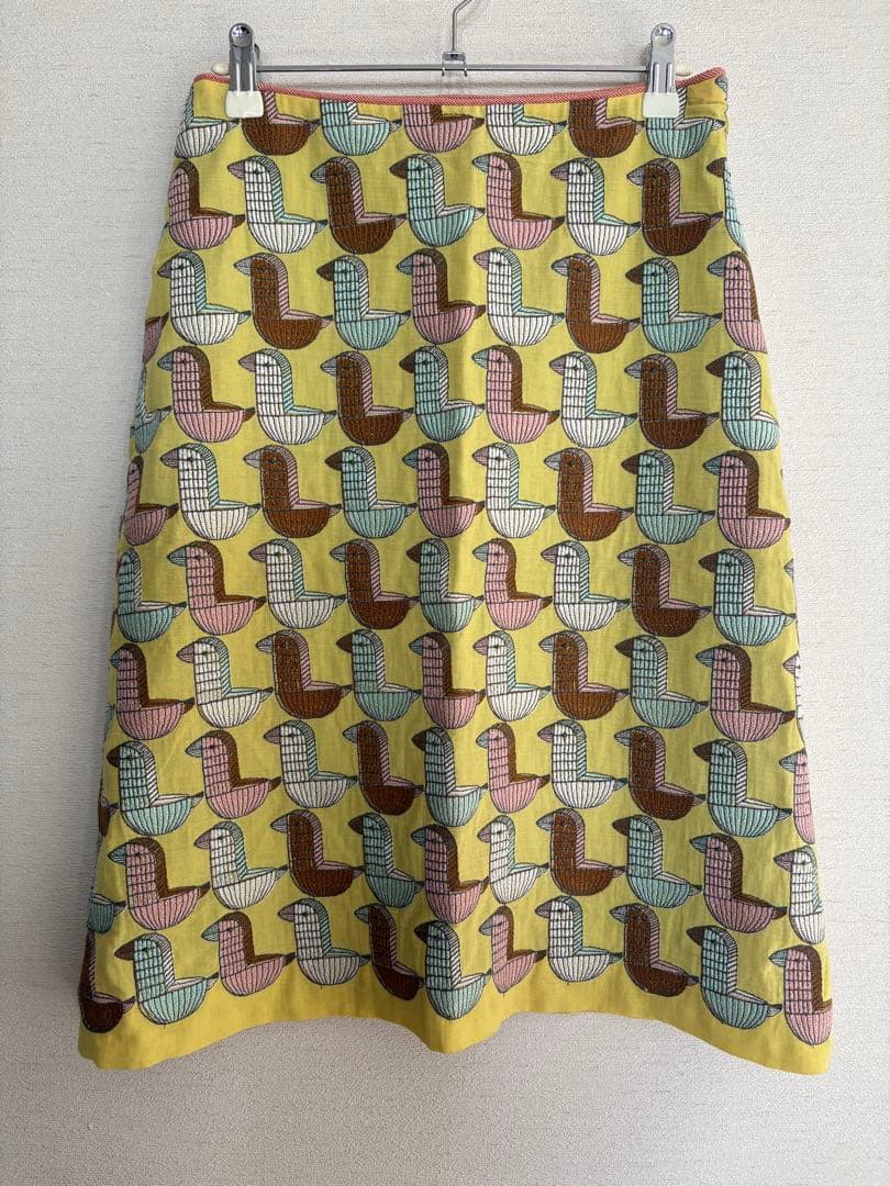 mina perhonen wood bird 刺繍スカート