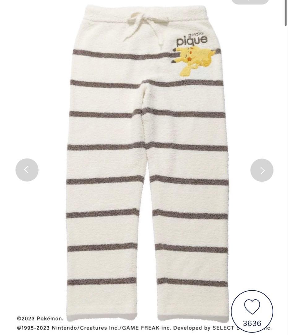 オ*ラ様 美品　レア　2023 ジェラピケ　ポケモン　ルームウェア　ピカチュウ