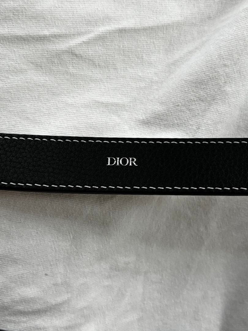 DIOR×ALYX レザーベルト 85 ローラーコースターバックル