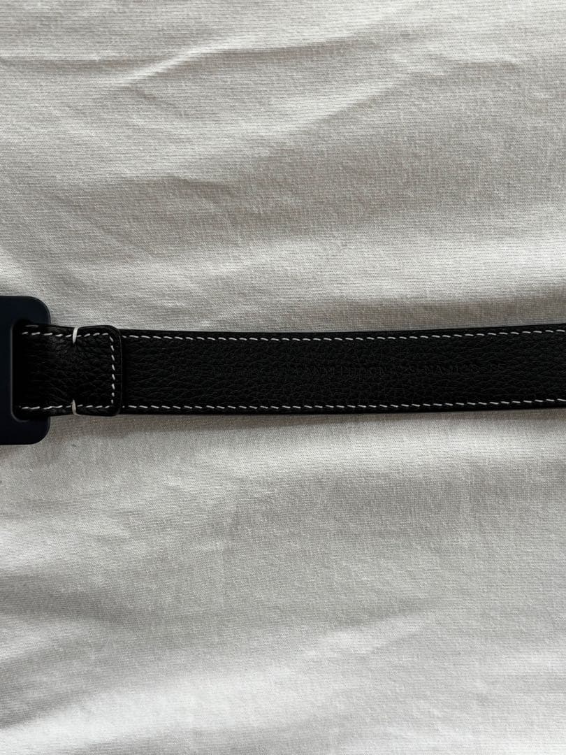 DIOR×ALYX レザーベルト 85 ローラーコースターバックル