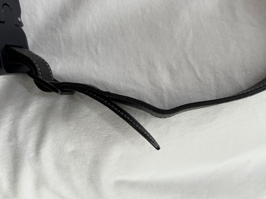 DIOR×ALYX レザーベルト 85 ローラーコースターバックル