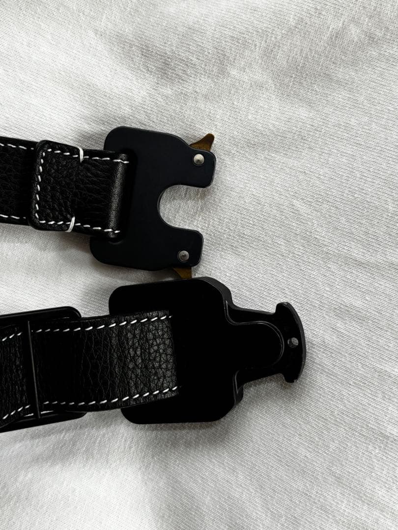 DIOR×ALYX レザーベルト 85 ローラーコースターバックル