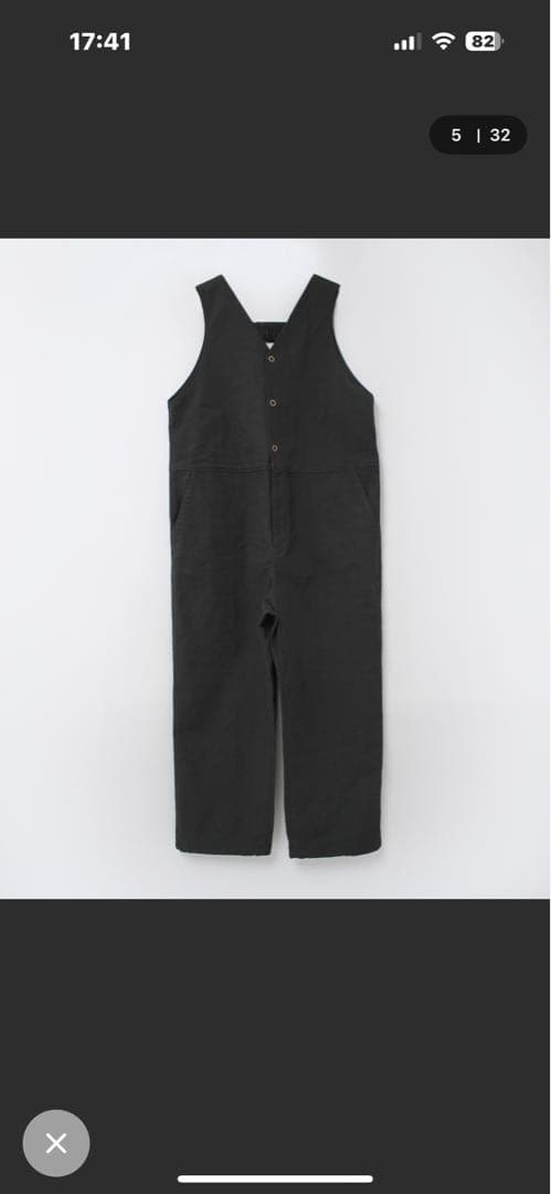 RNA-N/O0743/リネンコットンサロペット