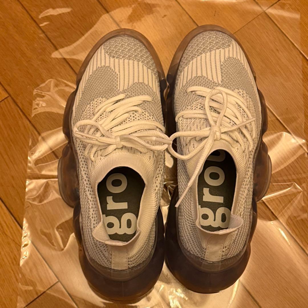 grounds スニーカー 24 MOOPIE 白 水色