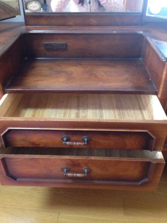 3面鏡 昭和 レトロ ドレッサー 鏡台