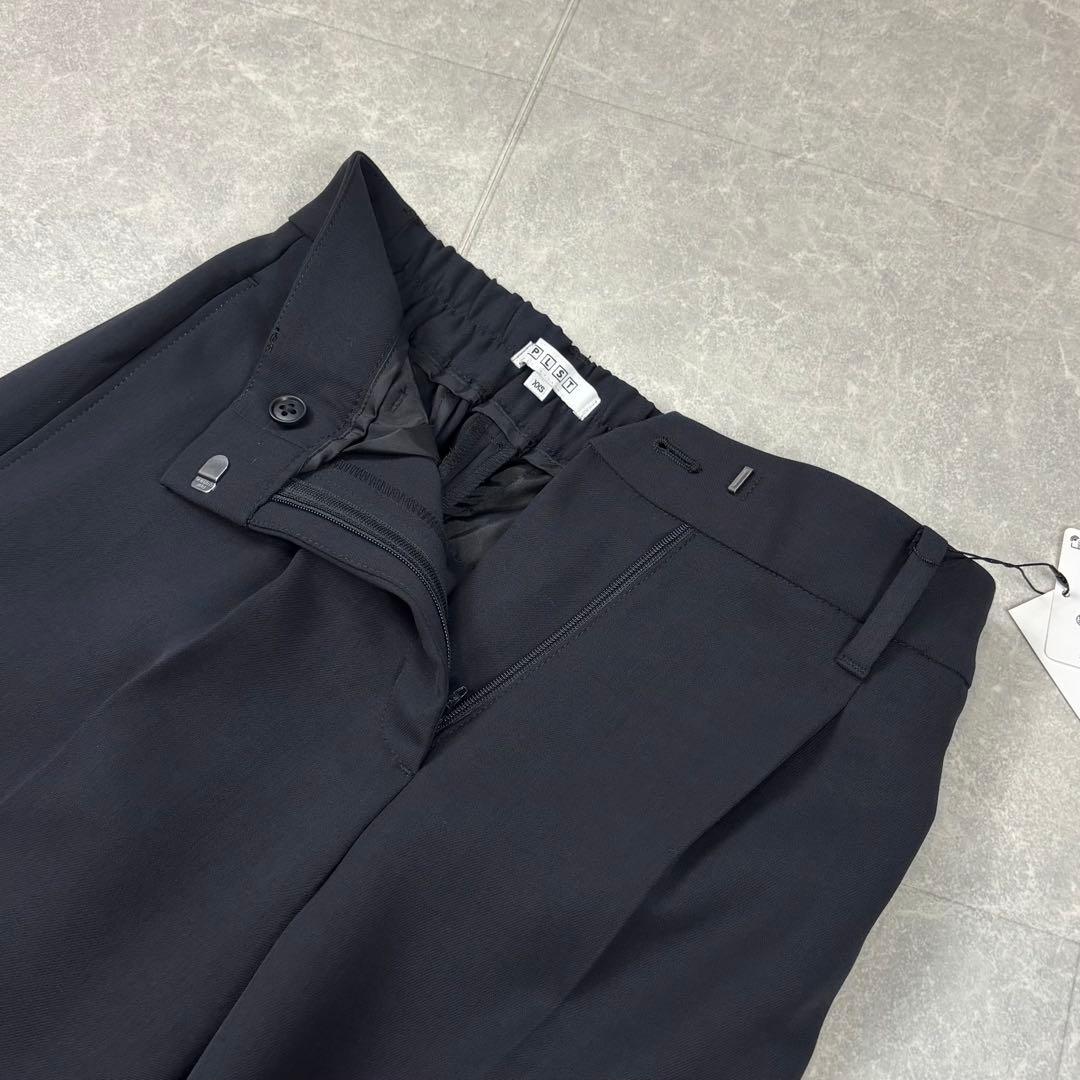 【新品タグ付き】PLST パンツスーツ セットアップ ノーカラー ブラック 黒