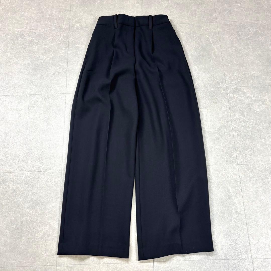 【新品タグ付き】PLST パンツスーツ セットアップ ノーカラー ブラック 黒