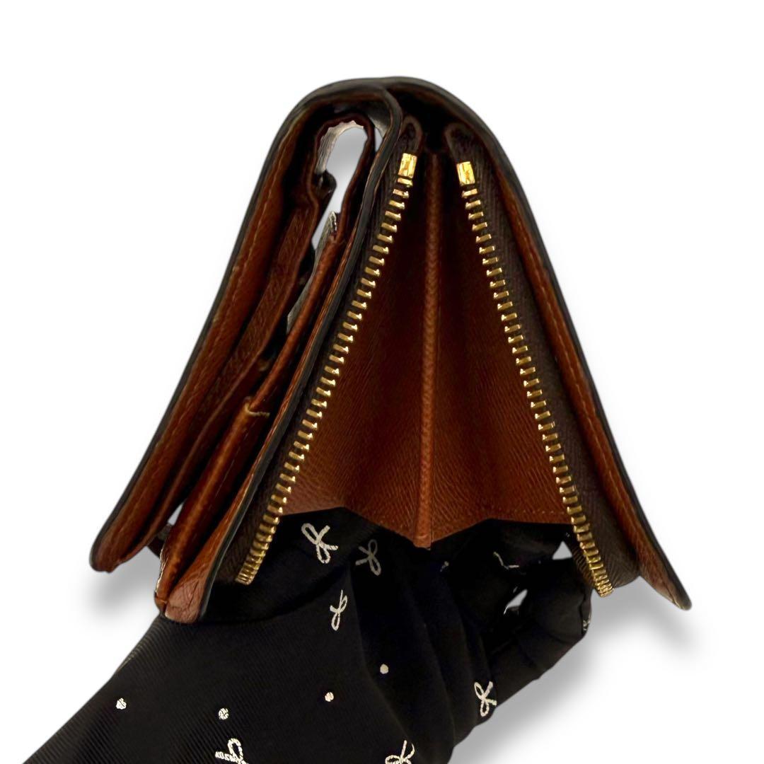【美品】　ルイヴィトン モノグラム 折り財布 コンパクトジップ　コンパクト財布