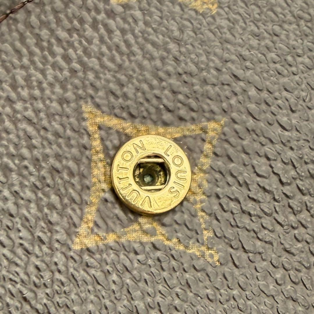 【美品】　ルイヴィトン モノグラム 折り財布 コンパクトジップ　コンパクト財布