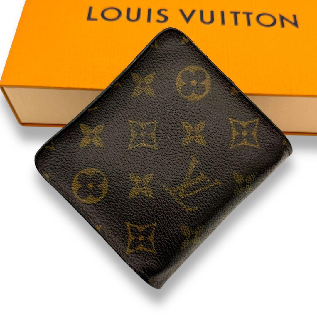 【美品】　ルイヴィトン モノグラム 折り財布 コンパクトジップ　コンパクト財布