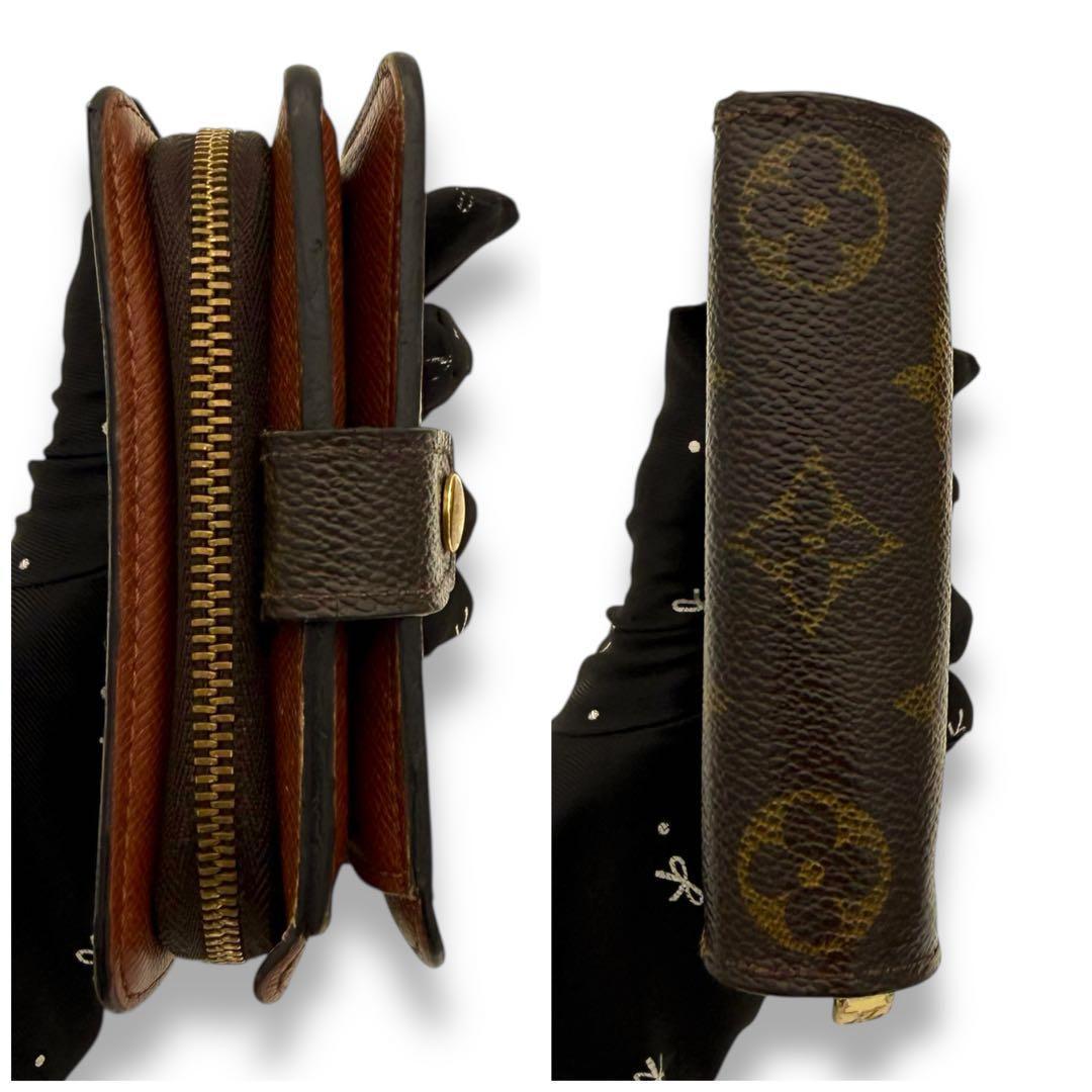 【美品】　ルイヴィトン モノグラム 折り財布 コンパクトジップ　コンパクト財布