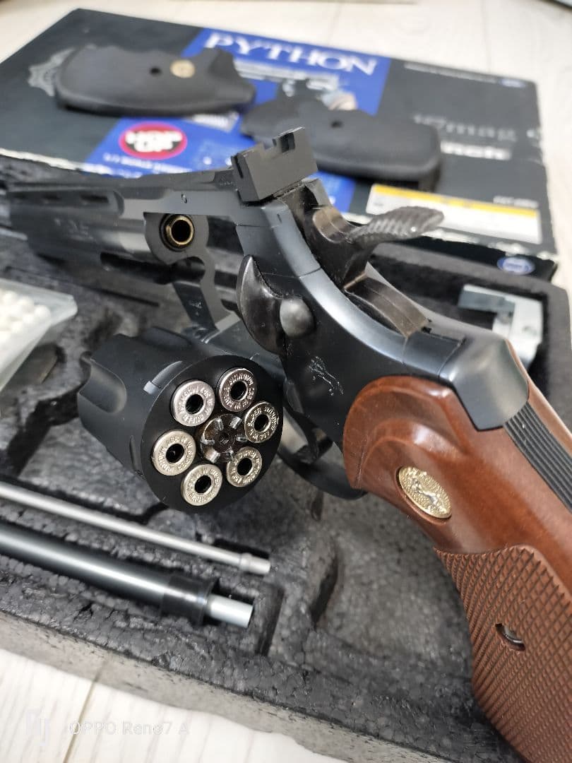 東京マルイ コルトパイソン 357mag 6inch ガスリボルバー オマケ付