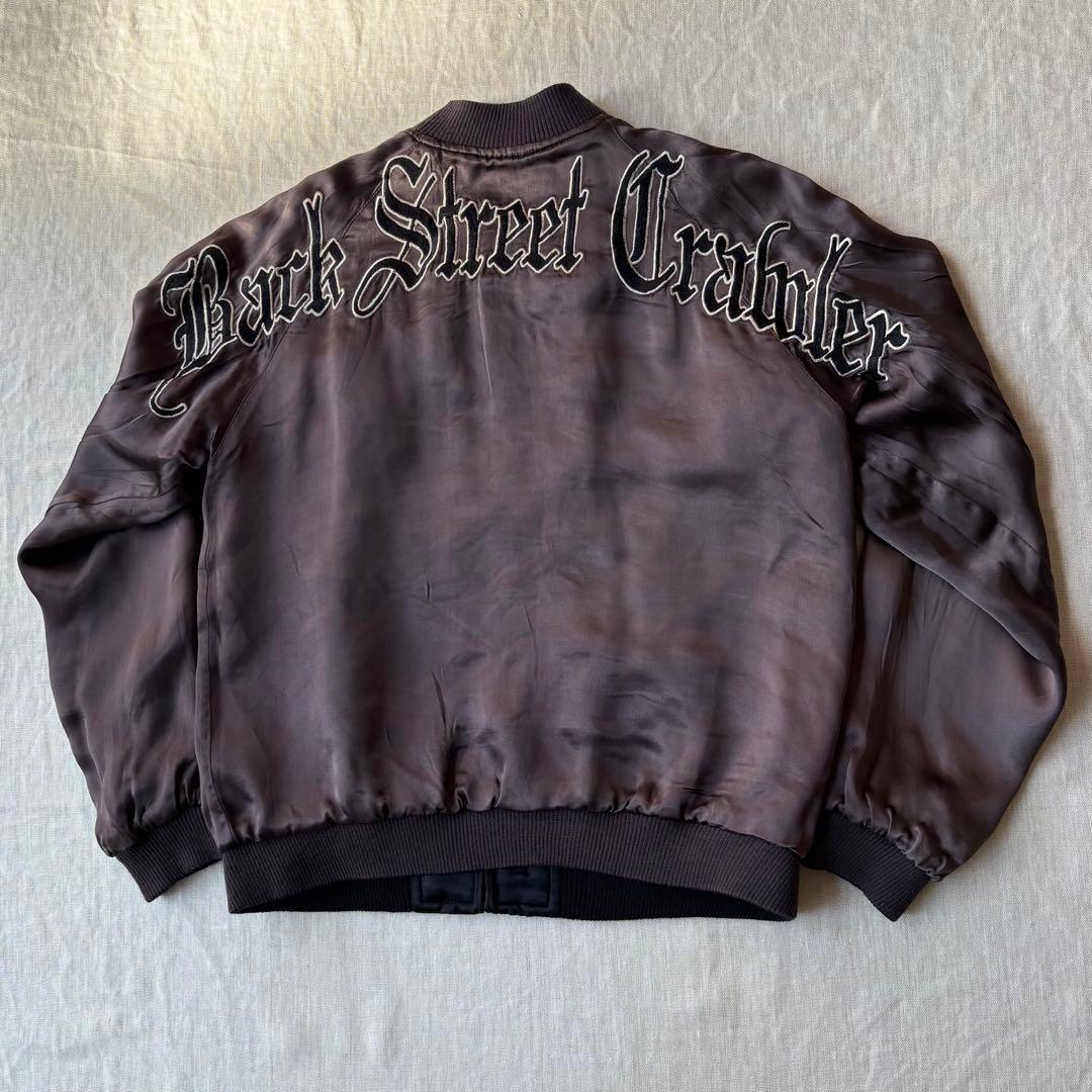 Back Street Crawler ボーン 骨 スカル クラウン スカジャン