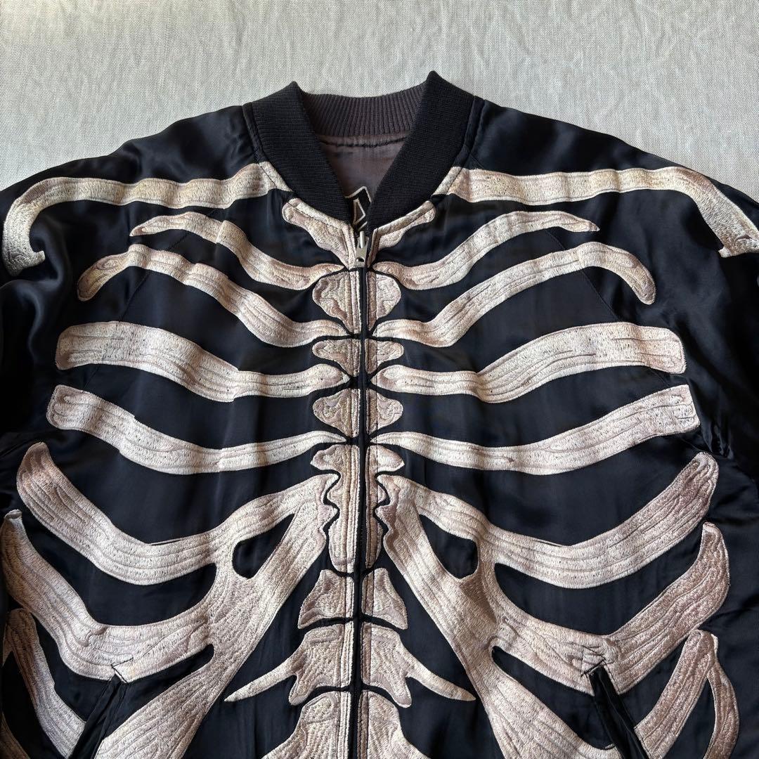 Back Street Crawler ボーン 骨 スカル クラウン スカジャン