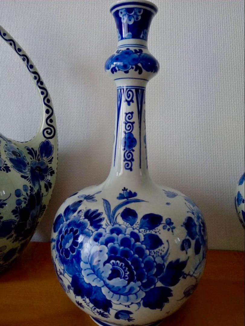 デルフト オランダ　壺　花瓶　美品