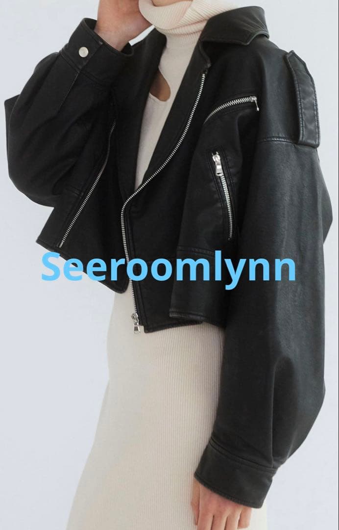 シールームリン vintage wash エコーレザーライダース