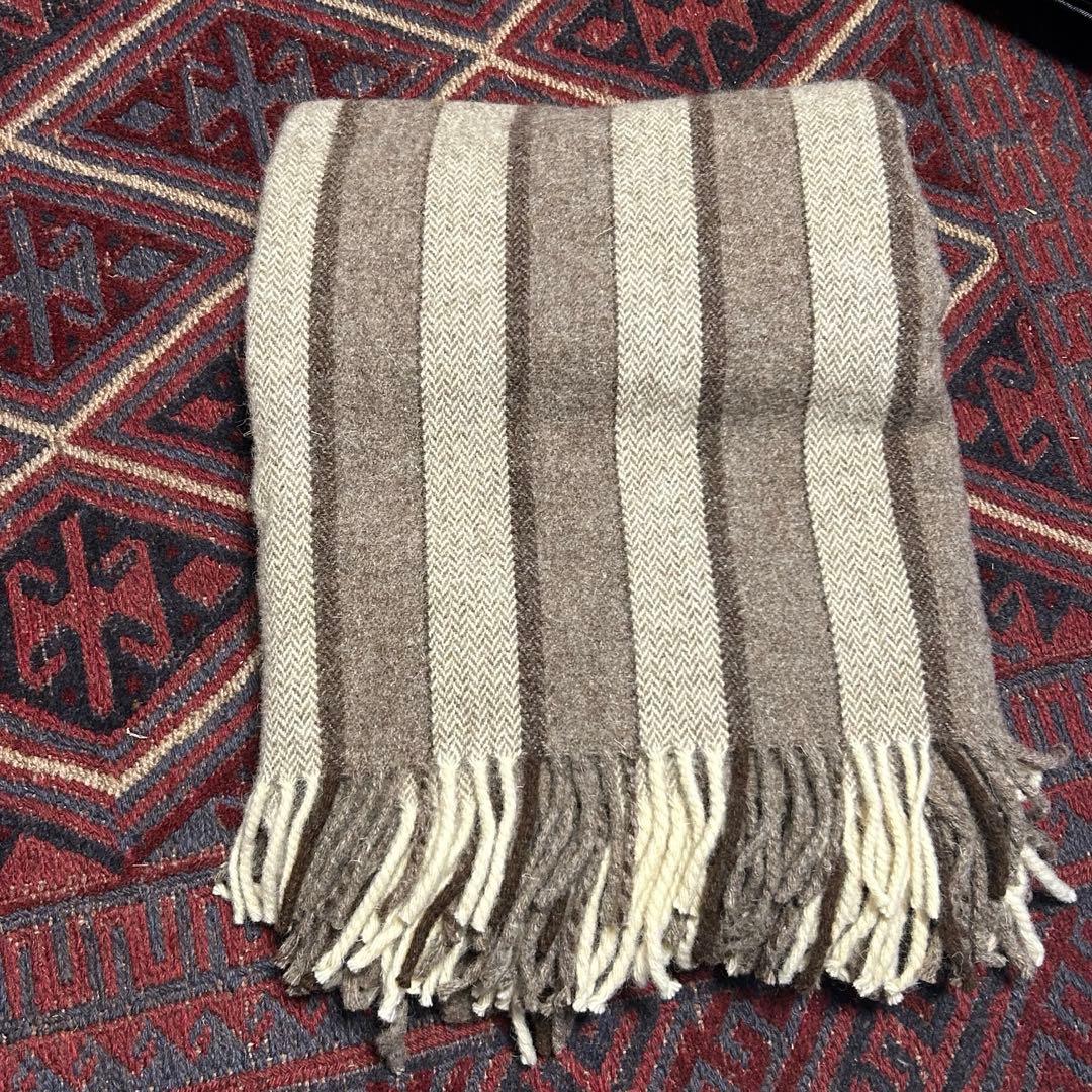 ECOLA エコラ スロー　TRICOLOR DARK STRIPES