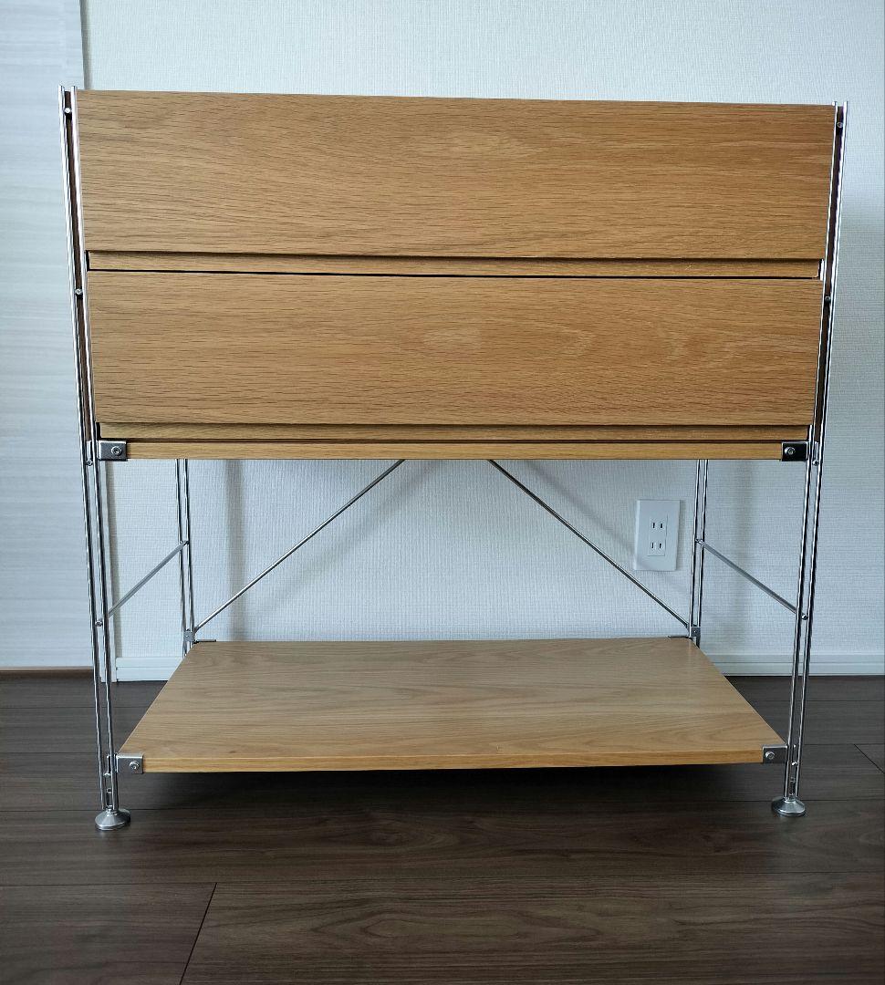 MUJI 無印良品★ステンレスユニットシェルフ 引出し棚 セット