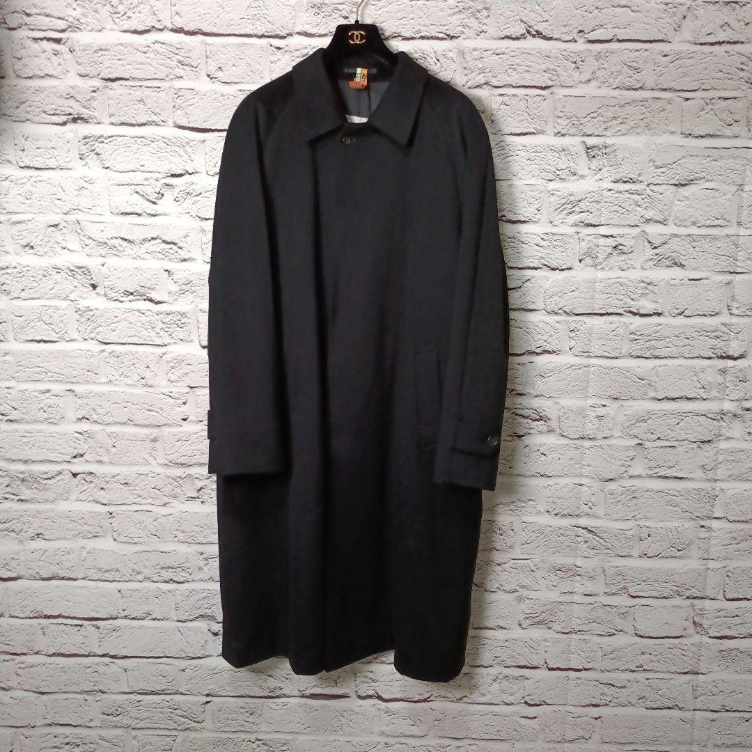 美品■VARIE カシミヤ100% ステンカラーコート ブラック ピュアカシミヤ