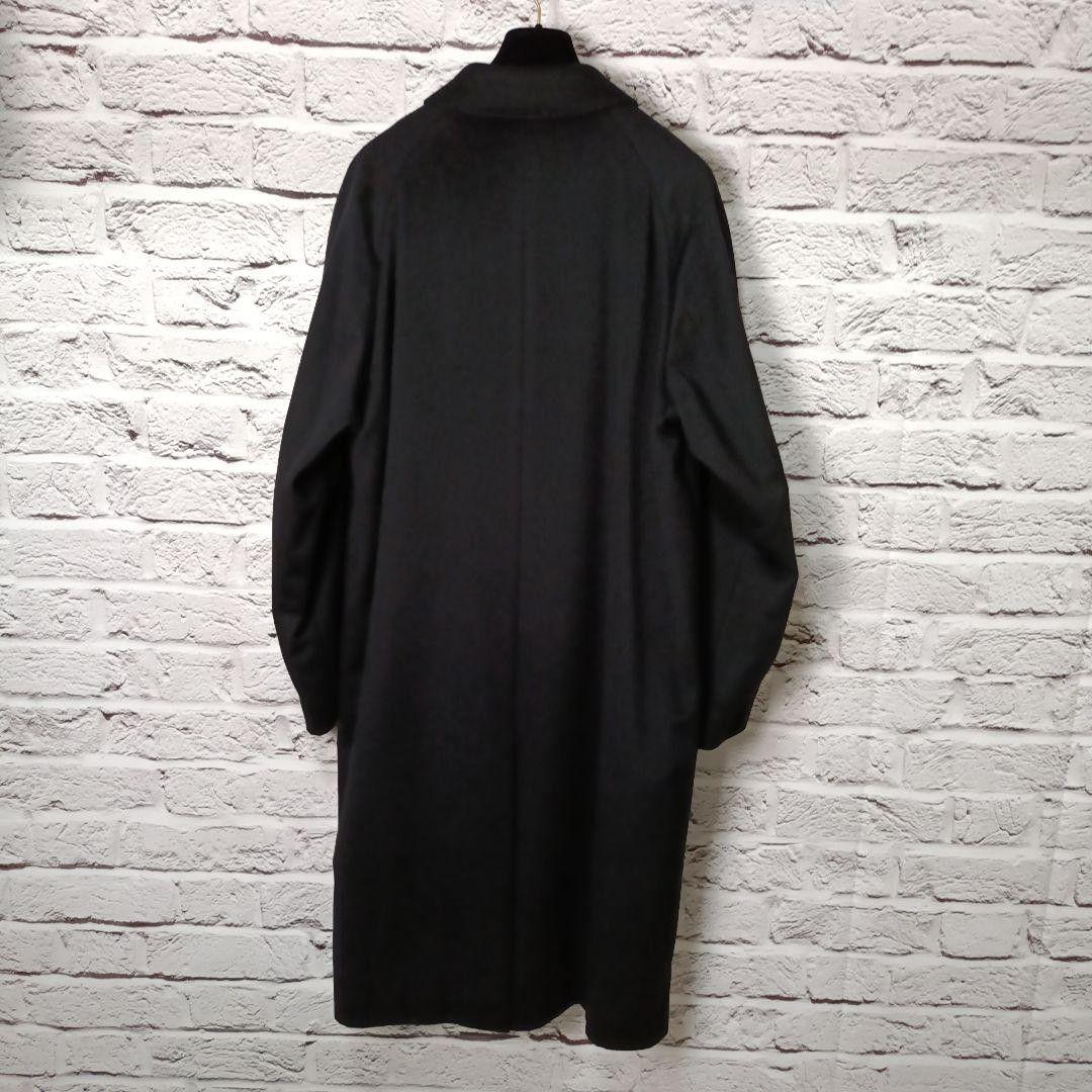美品■VARIE カシミヤ100% ステンカラーコート ブラック ピュアカシミヤ