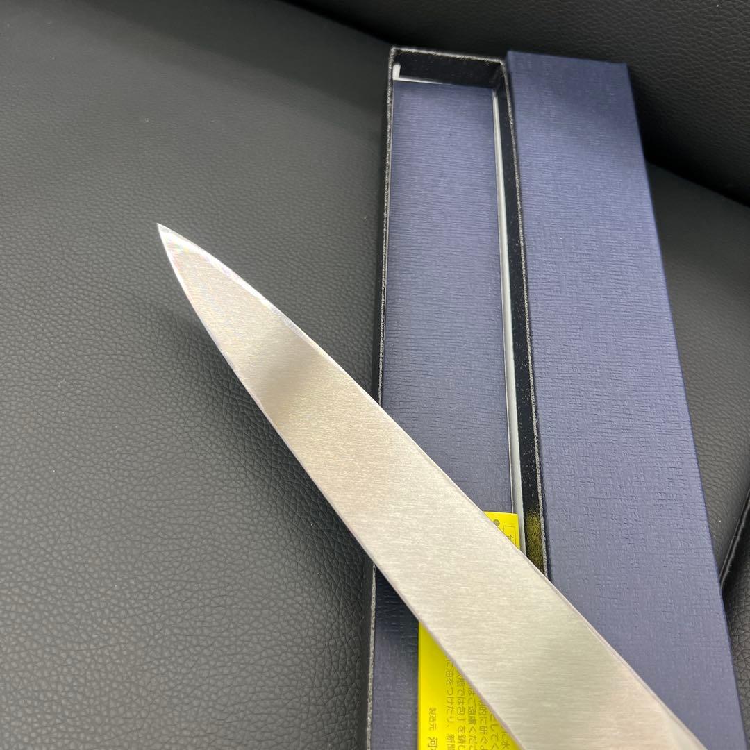 ★新品送料込★源正房はがね鍛造刺身包丁300mm尺右片刃裏押し加工化粧箱入り