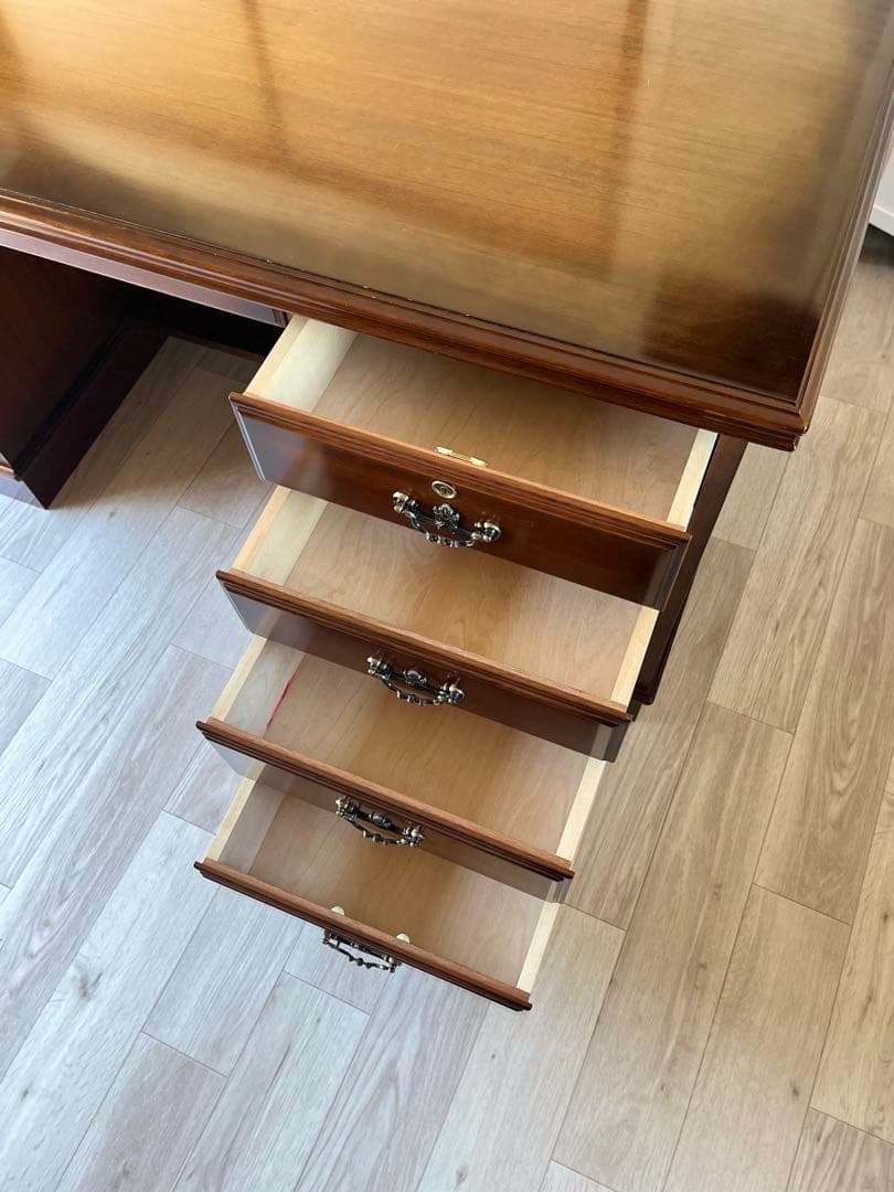 カリモク Karimoku 両袖机 エグゼクティブデスク 書斎机 ワークデスク