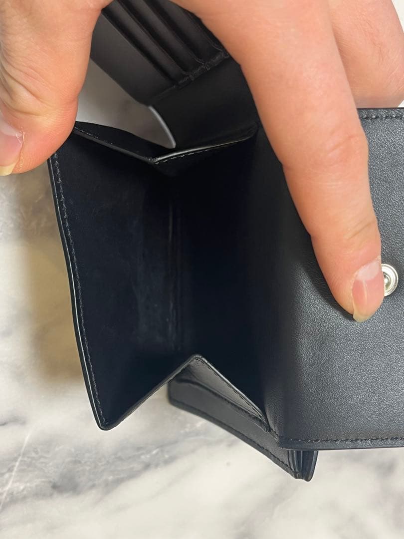 ロエベ 折り財布 パズル アナグラム ロゴ ブラック バイフォールド