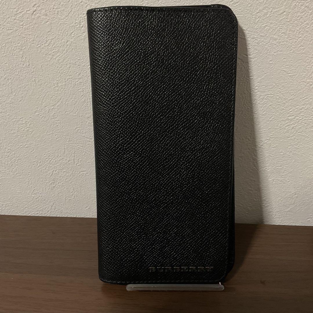 ☆開店セール☆ 小銭入未使用 美品 バーバリー レザー ロゴ チェック 長財布