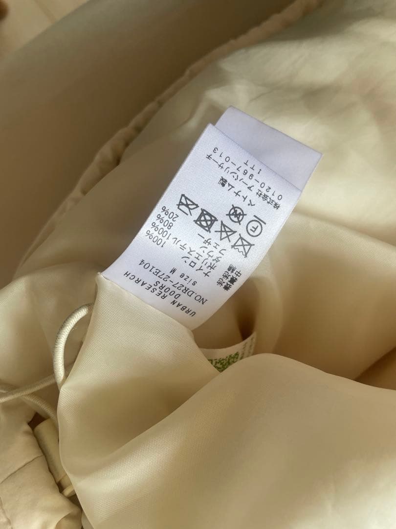 アーバンリサーチ ドアーズ ダウンミドルジャケット　アイボリー　Mサイズ