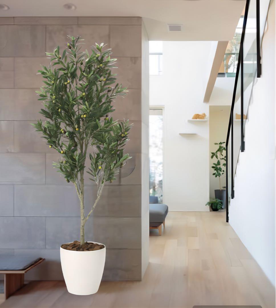 光触媒　人工観葉植物　ウォールグリーン　フェイクグリーン　オリーブツリー1.65