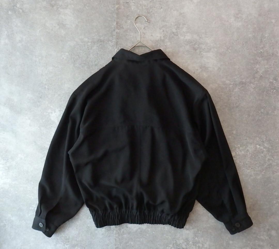 BLACK PIA 日本製 ショート丈 ブルゾン 刺繍ロゴ ブラック M