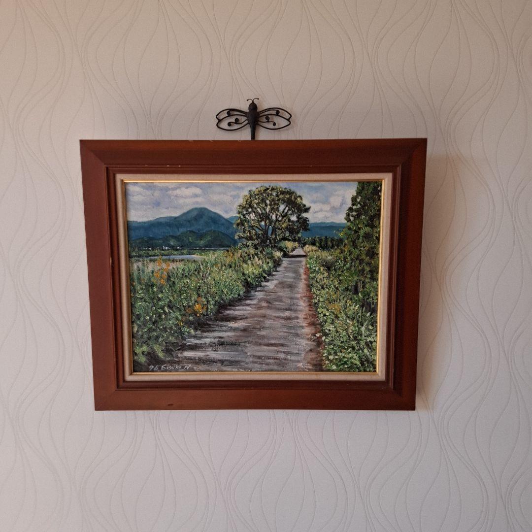 アート　油絵　【道】 P 10号