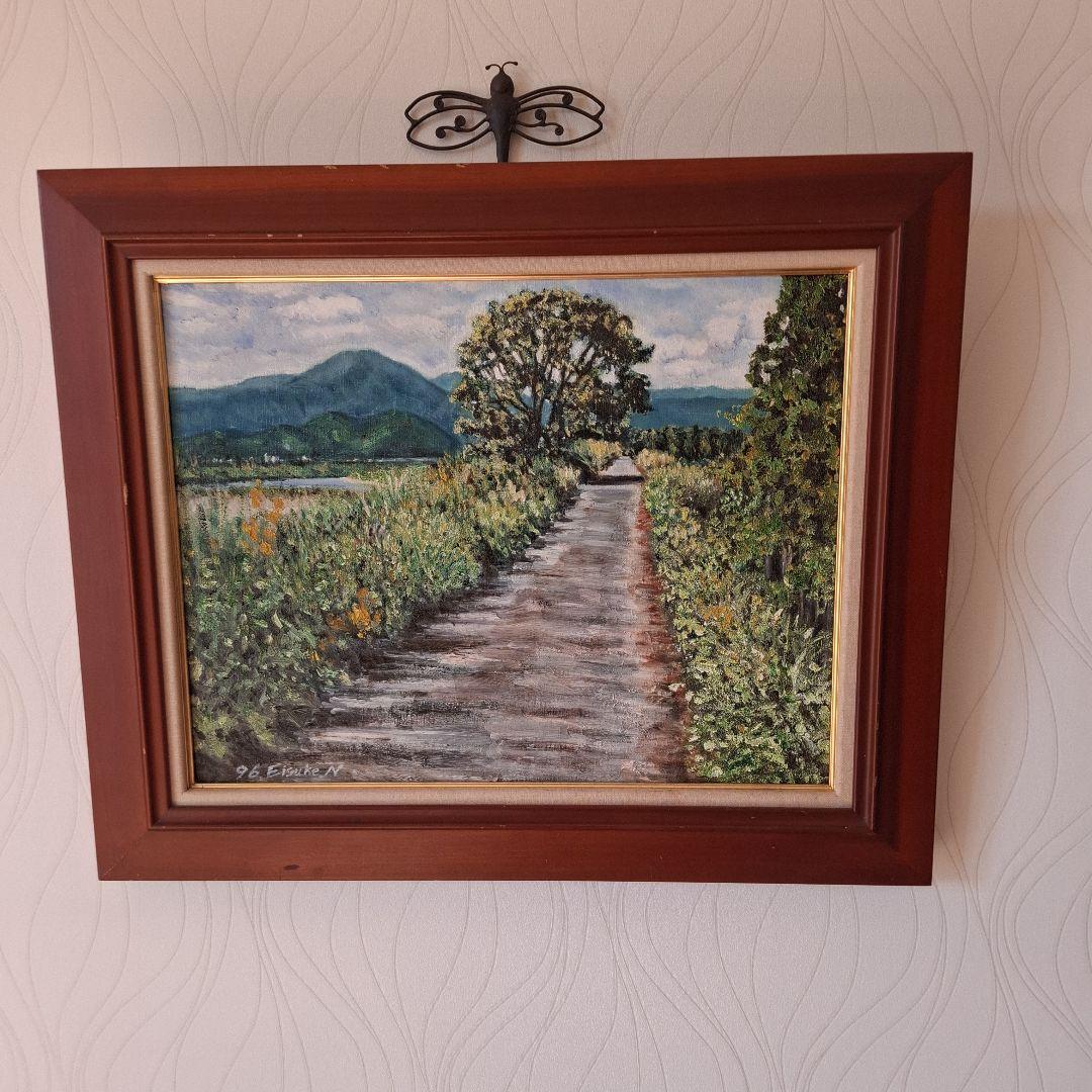 アート　油絵　【道】 P 10号