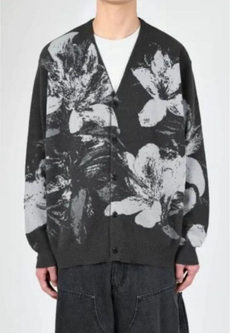 LAD MUSICIAN ラッドミュージシャン ニット フラワー カーディガン