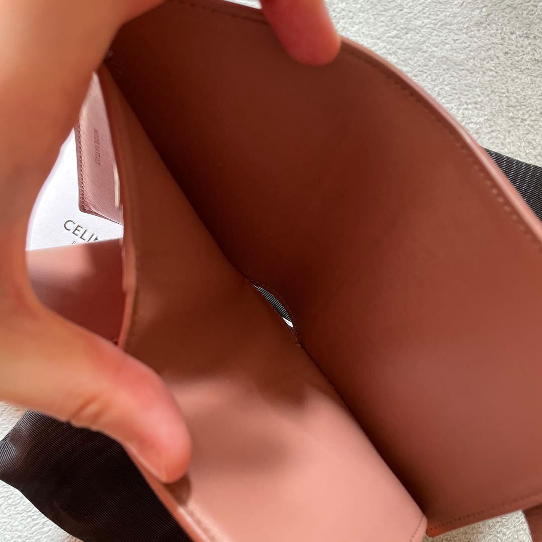 本日消去！CELINE 二つ折り財布 ピンク/パープル