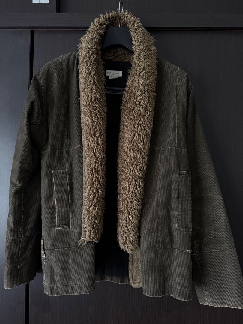 DRIES VAN NOTEN ファー付きブルゾン