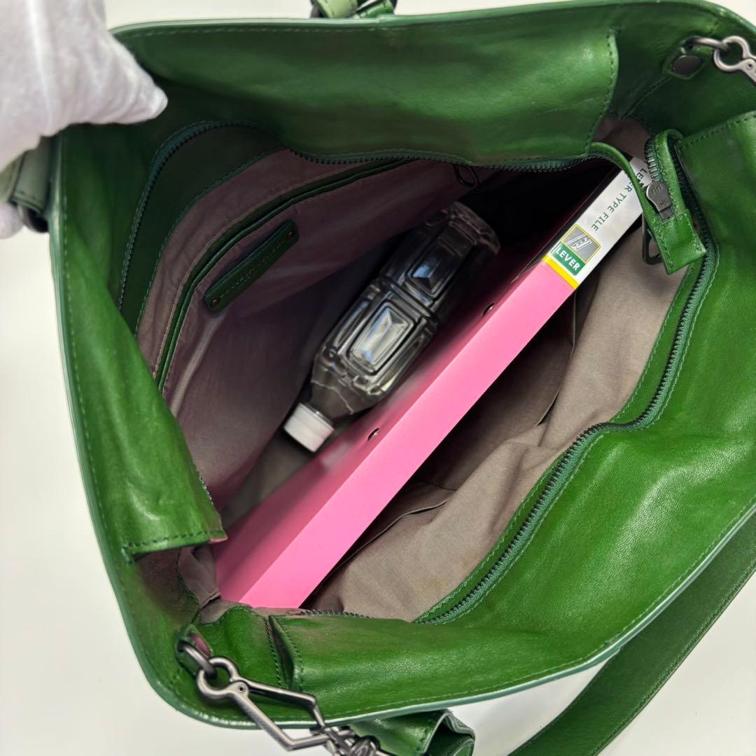 【定価36万】ボッテガヴェネタ トートバッグ　2way イントレチャート　緑