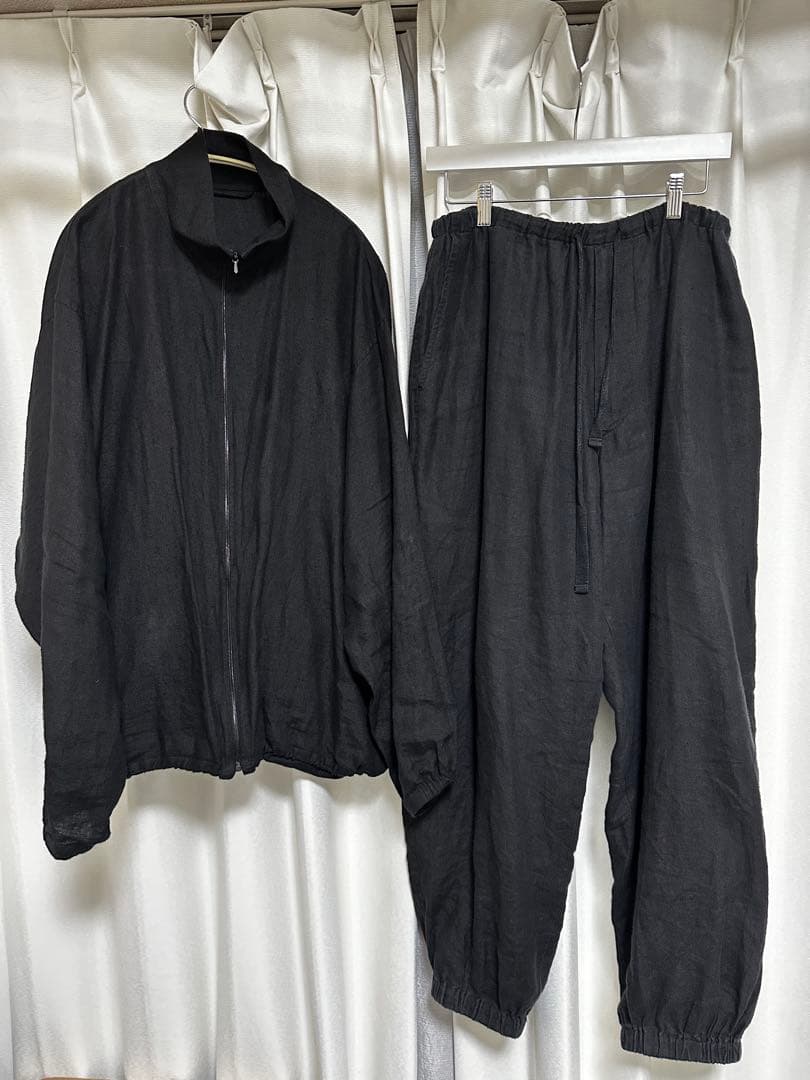 comoli カナパ ジップジャケット&ドローストリングパンツ