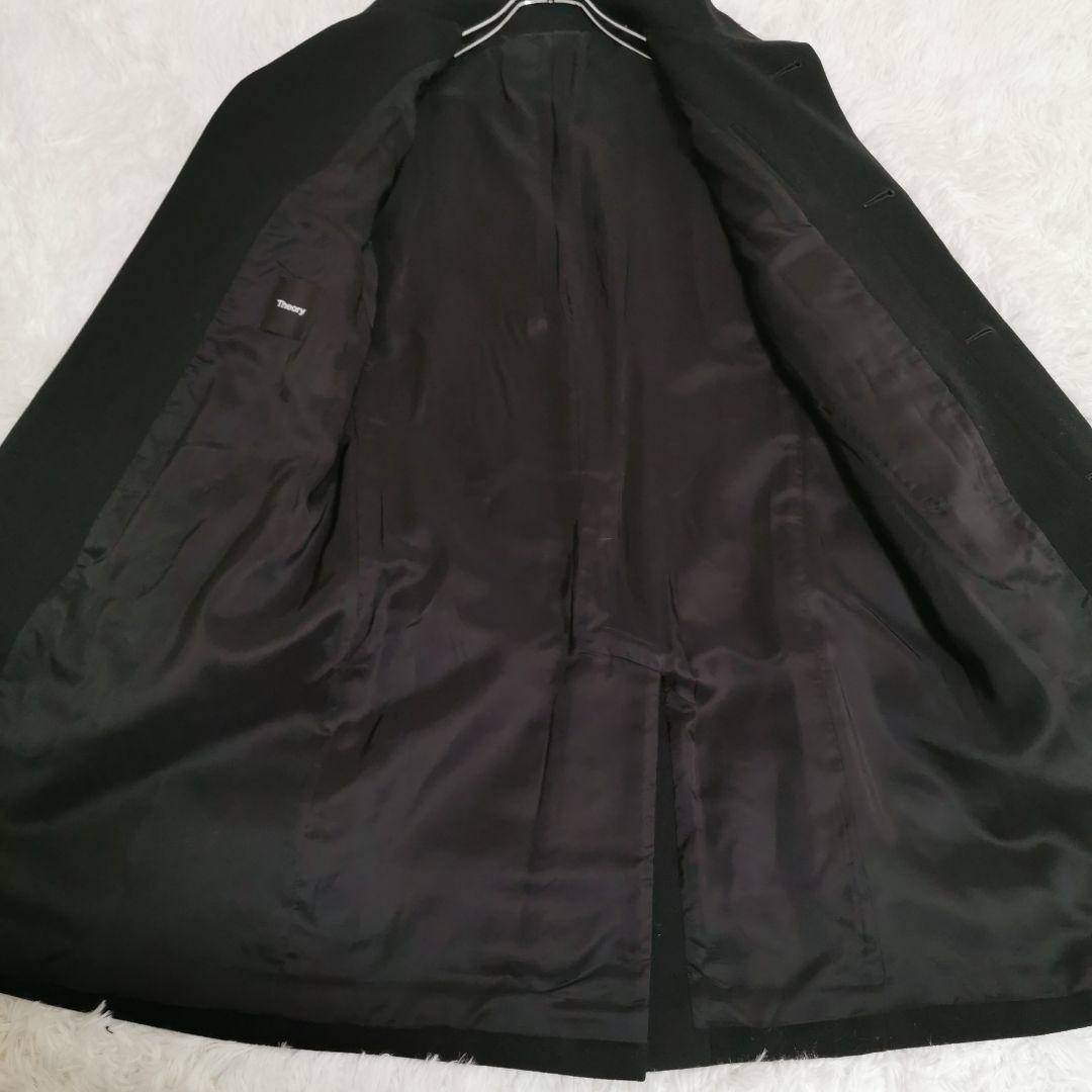 Theory セオリー スタンドカラーコート メルトン 現行 ブラック Mサイズ