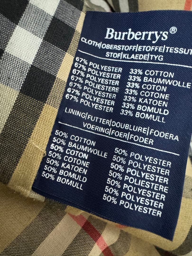 80s Burberrys ダブルネーム デンマーク限定
