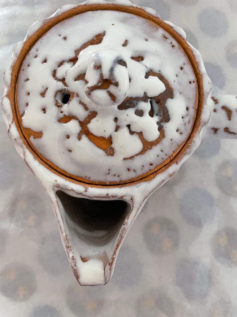 萩焼き　渋谷泥詩　子茶器　　　北浜山 急須・湯呑みセット　　供箱付