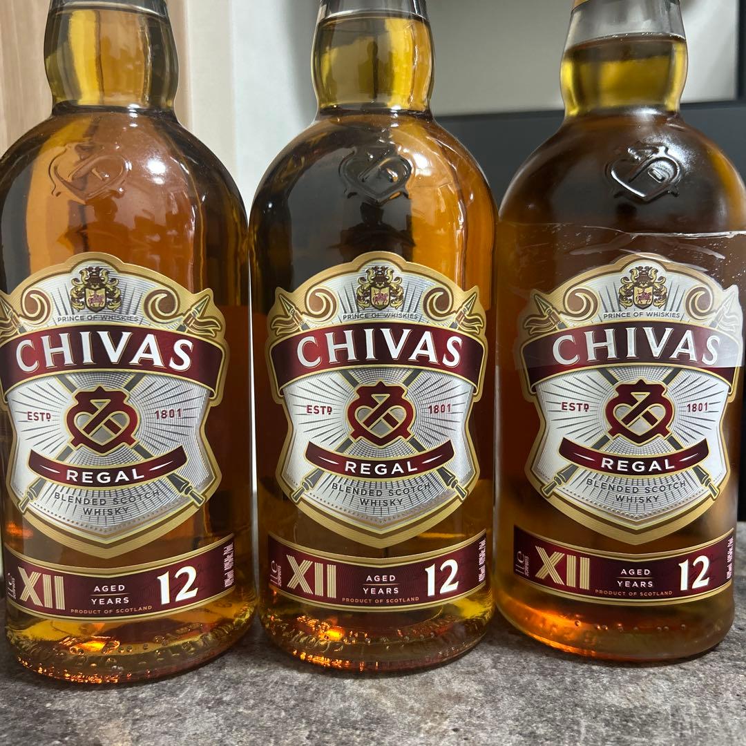 CHIVAS REGAL 12年ウイスキー1000ml✖️3本セット